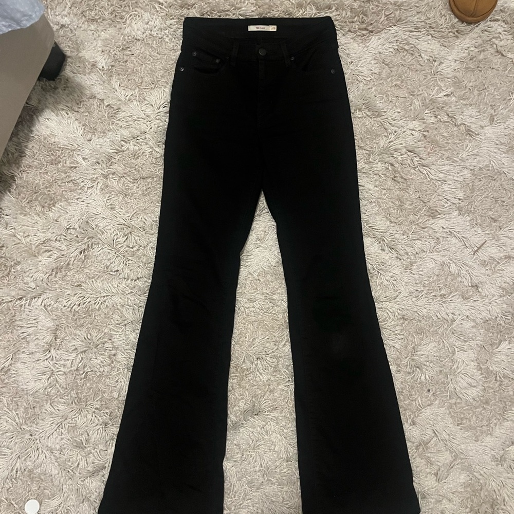 Black Flared Jeans